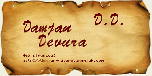 Damjan Devura vizit kartica